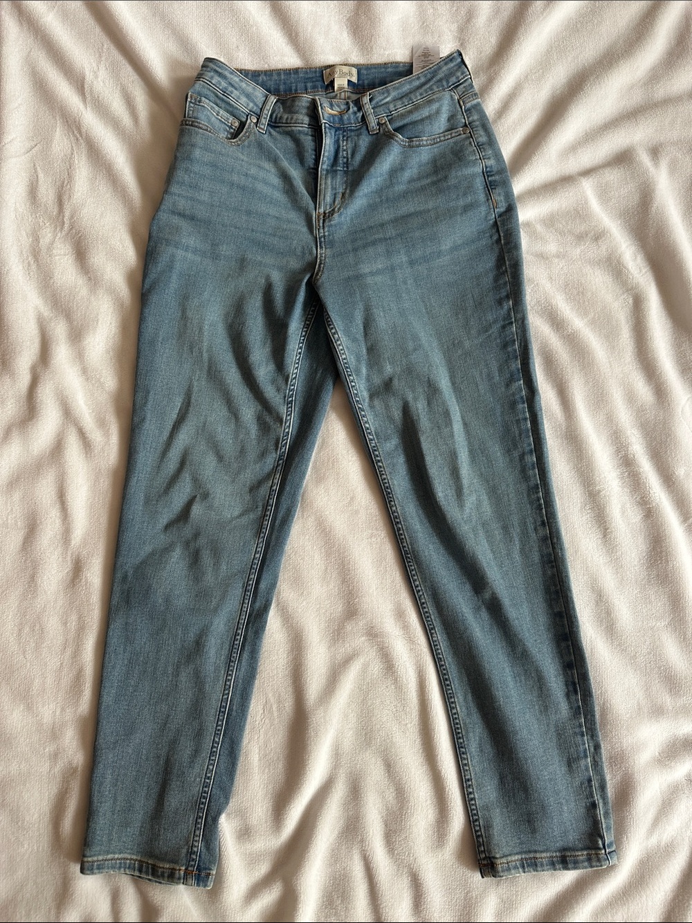 AnyBody Medium Blue High-Rise Skinny Jeans